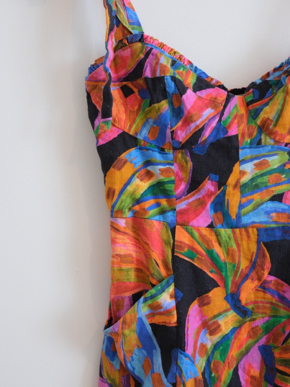 FARM Rio Rainbow Bananas Linen Blend Sundress - Picture 6 of 13